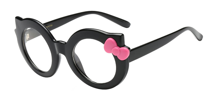 Nerd Eyewear NERD-KT04 Cute and Fun Round Frame Kitty Bow Ladies Accessory Frame