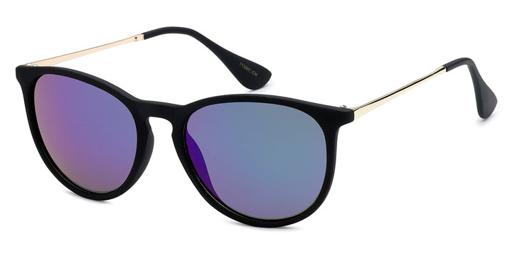 Polarized American Classic PZ-713002-CM Trending Frame with Color Mirror Women Shades