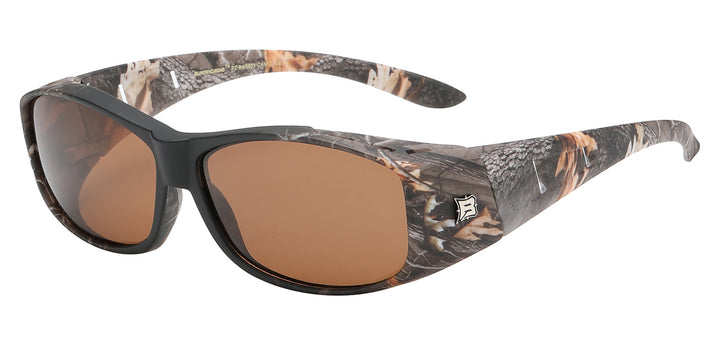 Polarized Barricade PZ-BAR603-CAMO Contour Camo Frame Polarized Lens Unisex Fit Over Shades