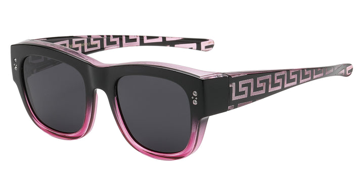 Polarized Barricade PZ-BAR612 Trendy Chic Accented Temple Polarized Lens Ladies Fit Over Shades