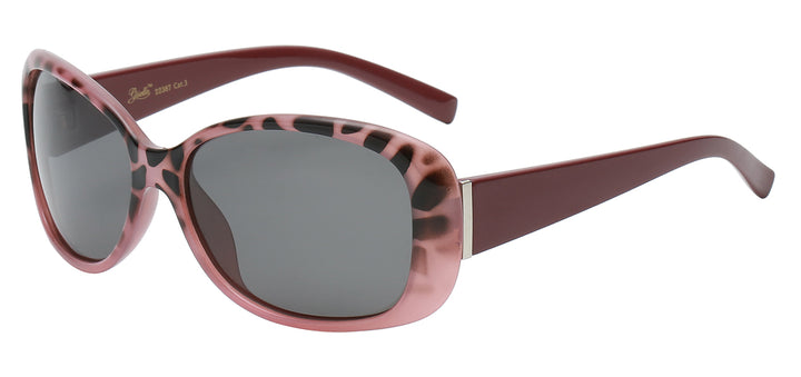 Polarized Giselle PZ-GSL22387 Classic Icon Traditional Oval Polymer Wrap Ladies Shades