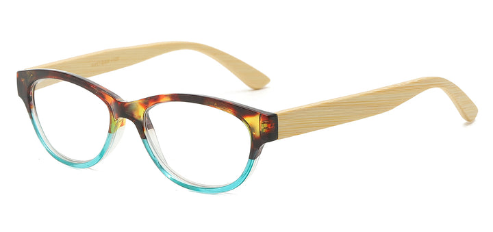 Reading Glasses R457-BAM Organic Bamboo Temple