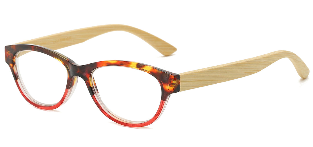 Reading Glasses R457-BAM Organic Bamboo Temple