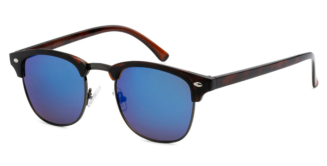 Retro Rewind WF13-RV Classic Soho Casual Fashion Frame with Color Mirror Lens