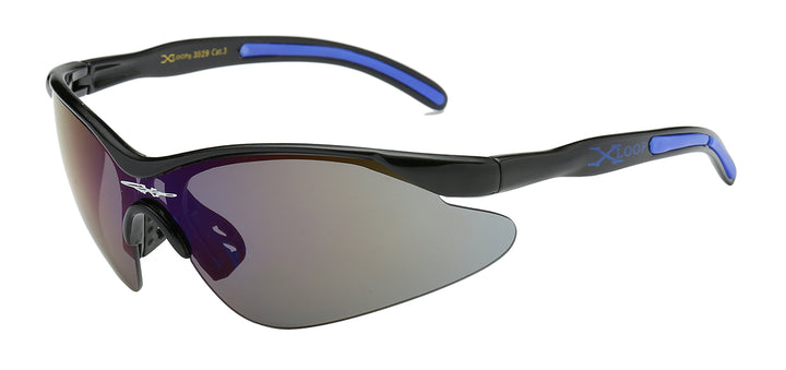 XLoop 8X3529 Contour Sleek Polycarbonate Wrap Unisex Sunglasses