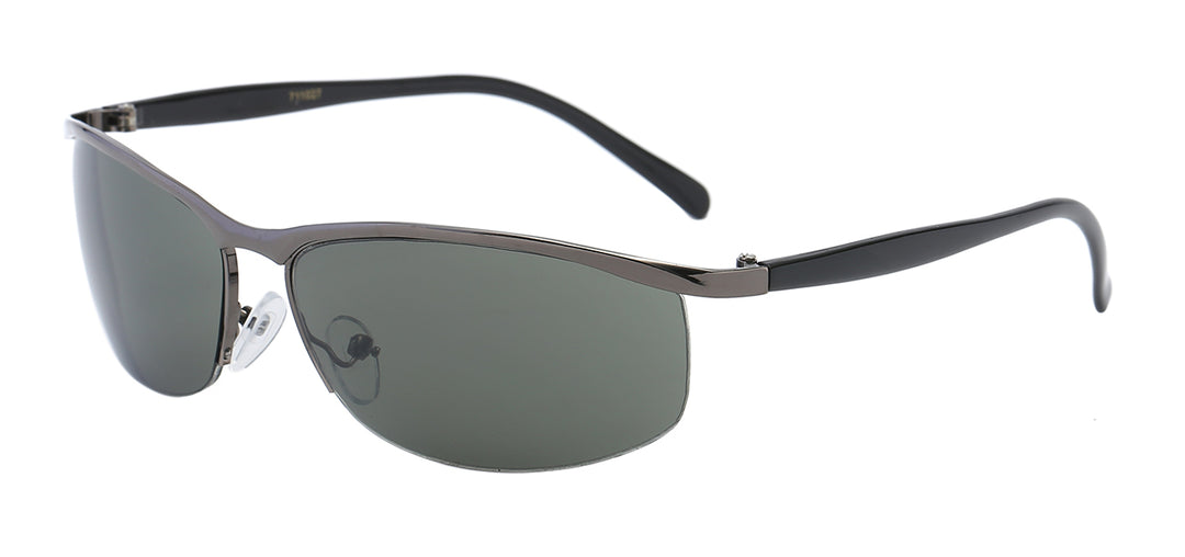American Classic 711027 Classic Casual Semi Rimless Frame Unisex Sunglasses