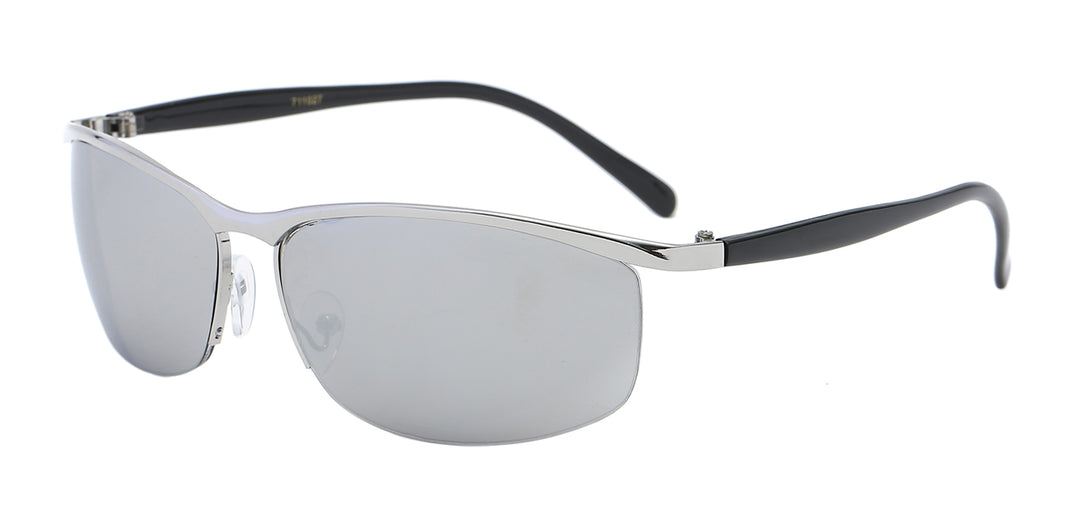 American Classic 711027 Classic Casual Semi Rimless Frame Unisex Sunglasses