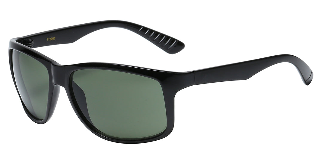 American Classic 712068 Modern Easygoing Polymer Fashion Wrap Unisex Sunglasses