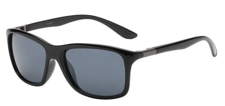 American Classic 713050 Stylish Square Polymer Hybrid Frame Unisex Sunglasses