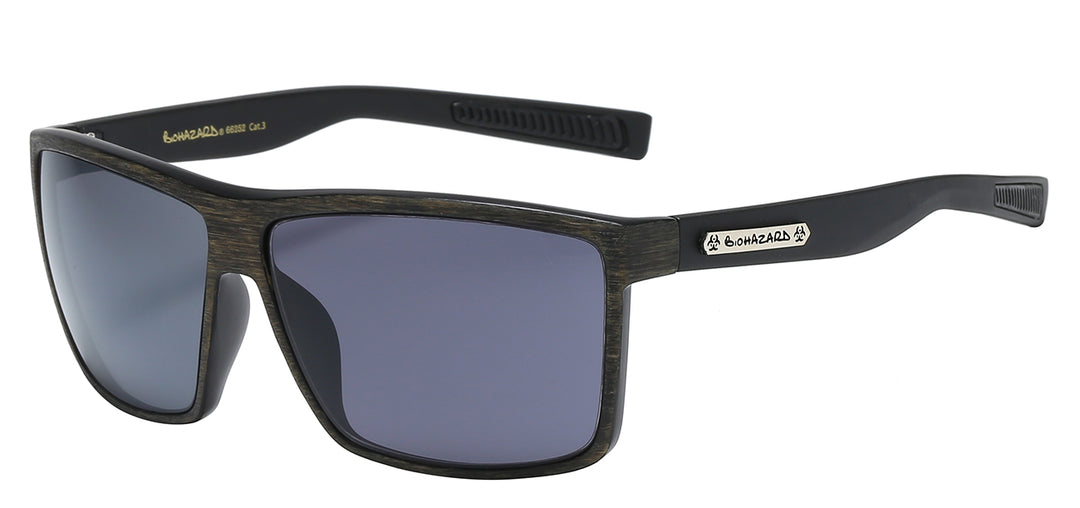 Biohazard 8BZ66252 Contemporary Fashion Square Polymer Frame Unisex Sunglasses