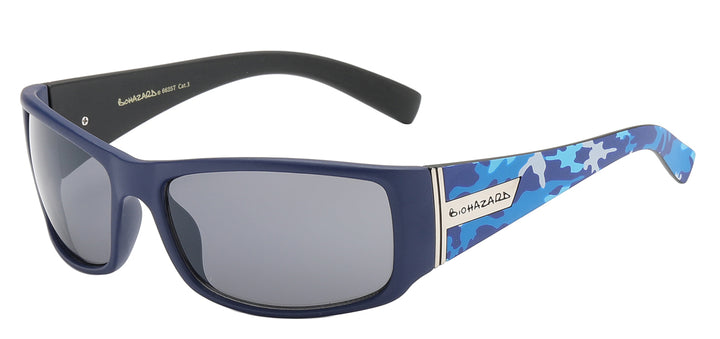Biohazard 8BZ66257 Striking Camo Polycarbonate Sports Wrap Unisex Sunglasses