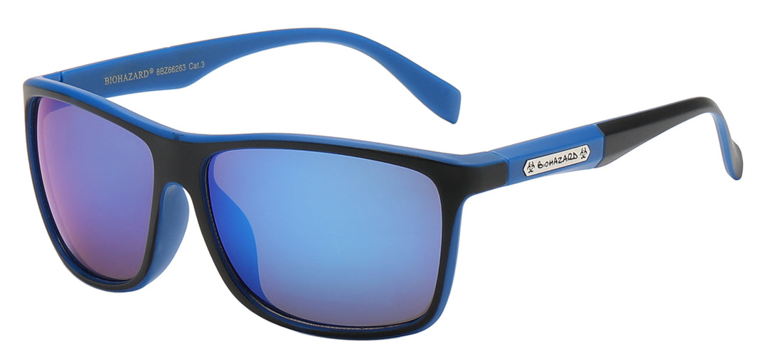 Biohazard 8BZ66263 Casual Fashion Polycarbonate Sports Wrap Unisex Sunglasses