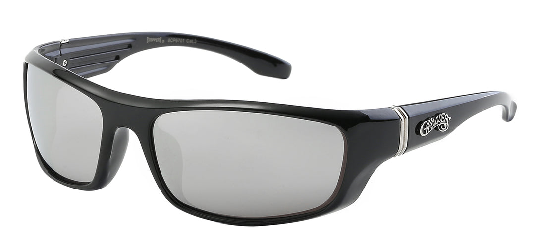 Choppers 8CP6701 Contour and Casual Poly Carbonate Frame & Lens Unisex Motorcycle Sunglasses