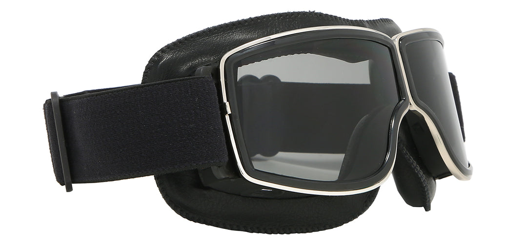 Choppers 8CP933-SMK1 Trendy Smoke Classic Aviator Padded Motorcycle Unisex Goggle