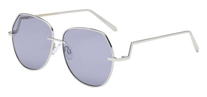 EyeDentification 8EYED-CLR-17004 Contemporary Metal Wire Frame Pastel Lens Ladies Shades