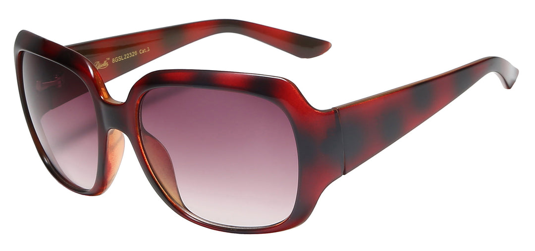 Giselle 8GSL22326 Elegant Casual Fashion Square Polymer Frame Women's Sunglasses