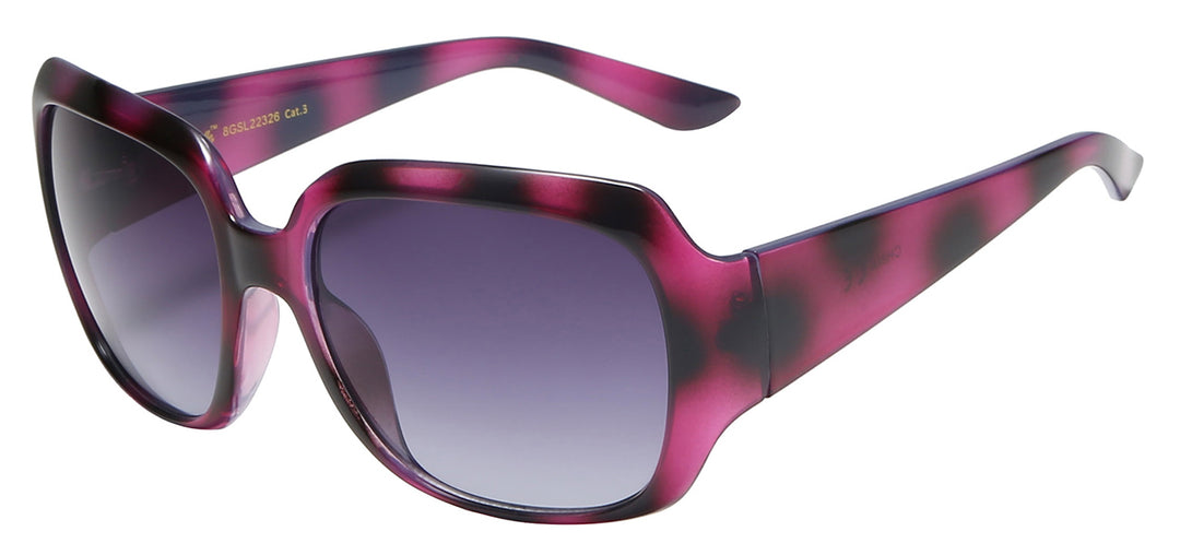 Giselle 8GSL22326 Elegant Casual Fashion Square Polymer Frame Women's Sunglasses