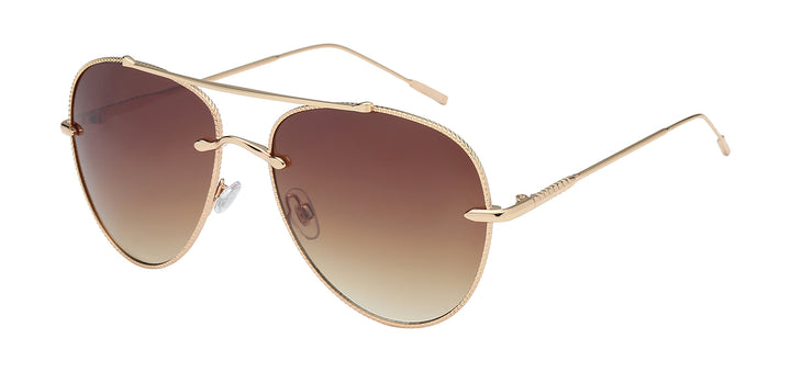 Giselle 8GSL28136 Sophisticated Contemporary Wire Aviator Frame Women's Sunglasses
