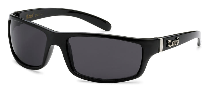 Locs 8Loc9025-BK Polish Black Men'S Sunglasses