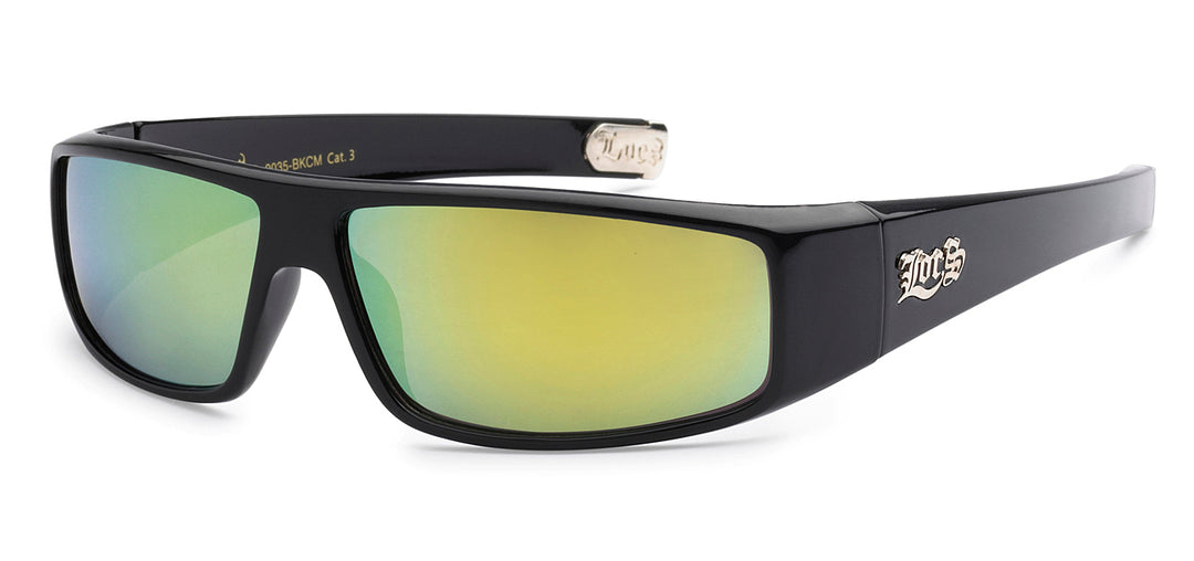 Locs 8LOC9035-BKCM Polished Black Men'S Sunglasses