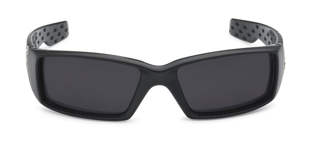 Locs 8Loc9052-BK Polish Black Men's Sunglasses