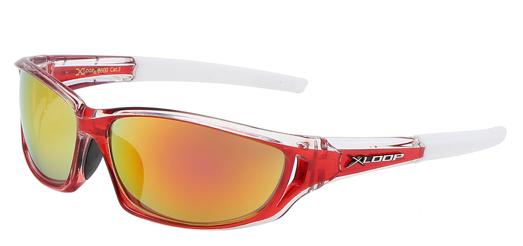 XLoop 8X2600 Thin Low Profile Polycarbonate Wrap Unisex Sunglasses