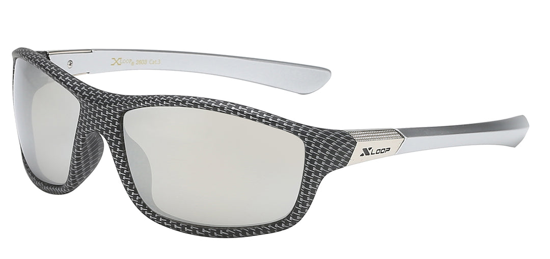 XLoop 8X2603 Sleek Low Profile Polycarbonate Wrap Unisex Sunglasses