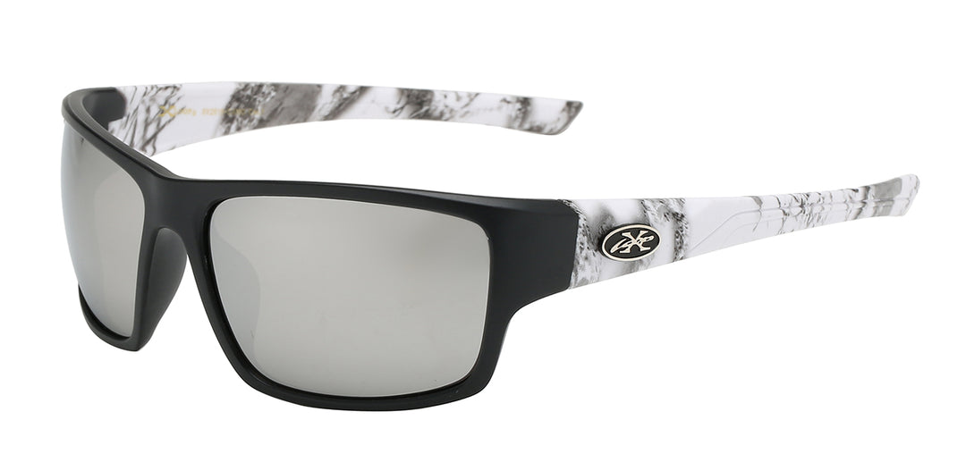 XLoop 8X2615-CAMO Tough Polycarbonate Sports Wrap Camo Print Unisex Sunglasses