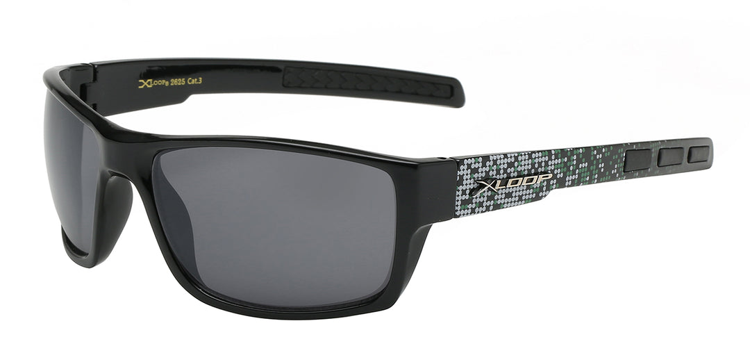 XLoop 8X2625 Smashing Classic Square Polycarbonate Athletic Wrap Unisex Sunglasses
