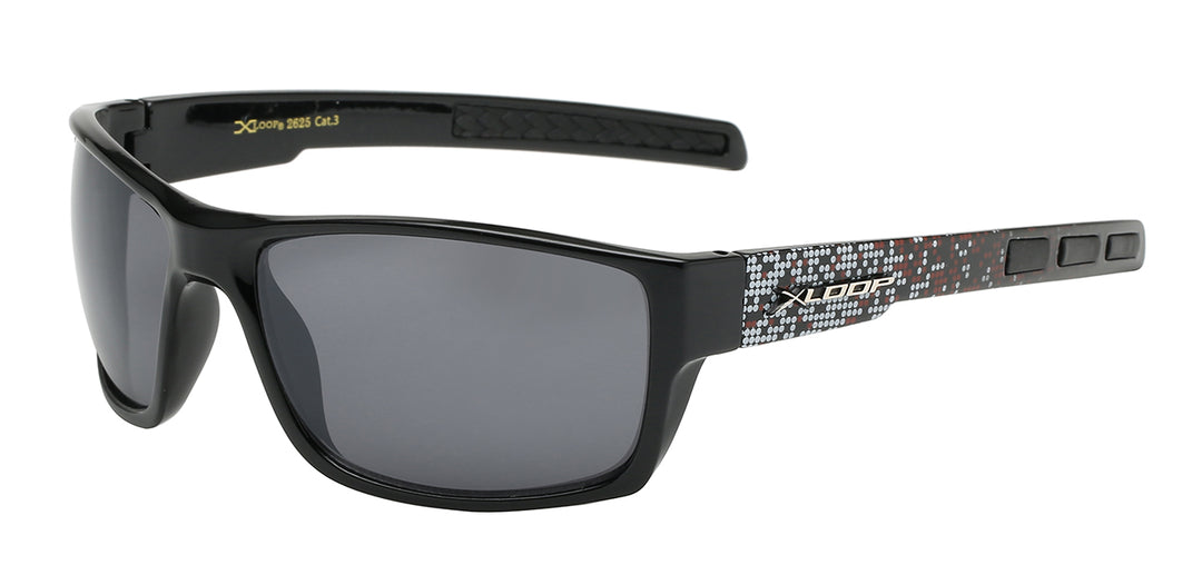 XLoop 8X2625 Smashing Classic Square Polycarbonate Athletic Wrap Unisex Sunglasses