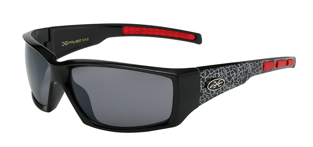 XLoop 8X2627 Robust Aggressive Square Polycarbonate Sports Wrap Unisex Sunglasses
