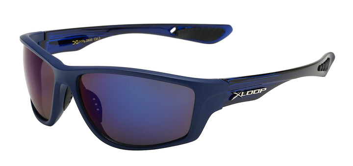 XLoop 8X2632 Snug Fit Polycarbonate Sports Wrap Unisex Sunglasses