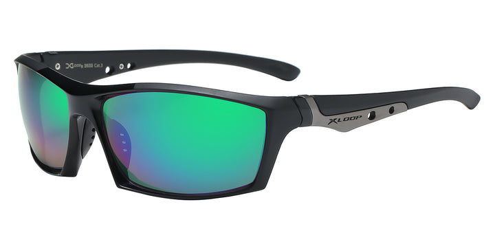 XLoop 8X2633 Magnificent Polycarbonate Square Athletic Wrap Unisex Sunglasses