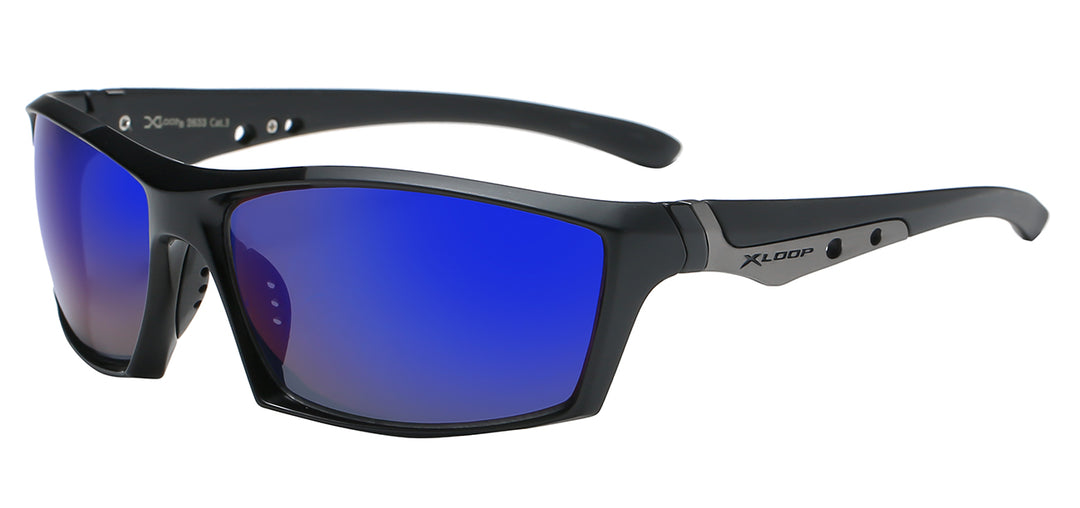 XLoop 8X2633 Magnificent Polycarbonate Square Athletic Wrap Unisex Sunglasses