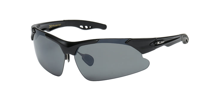 XLoop 8X3013 Sleek Lightweight Polycarbonate Wrap Frame Unisex Sunglasses