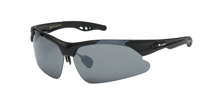 XLoop 8X3013 Sleek Lightweight Polycarbonate Wrap Frame Unisex Sunglasses