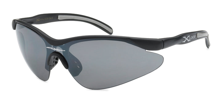 XLoop 8X3529 Contour Sleek Polycarbonate Wrap Unisex Sunglasses