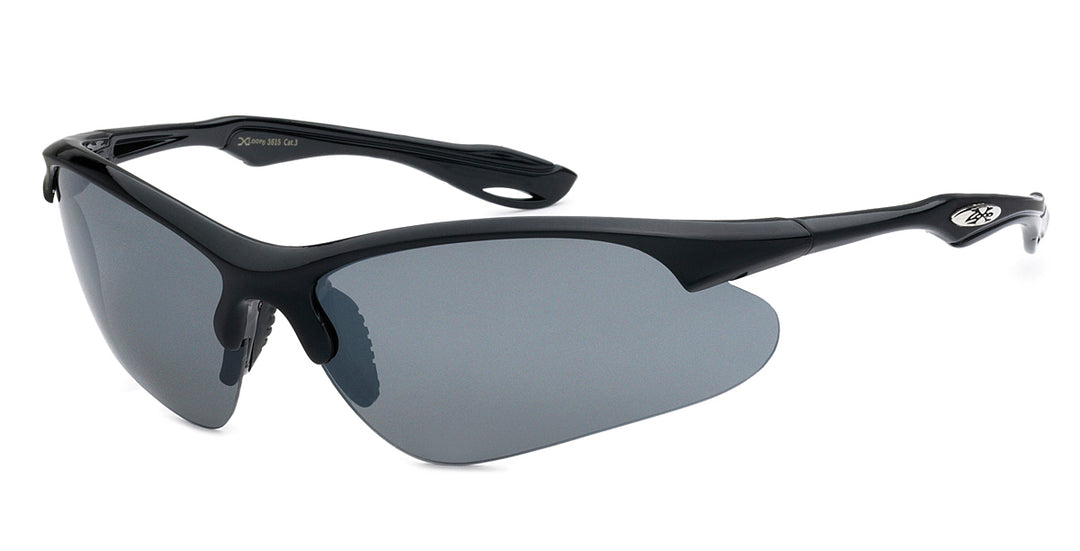 XLoop 8X3615 Crystal Two Tone Sports Wrap Unisex Sunglasses