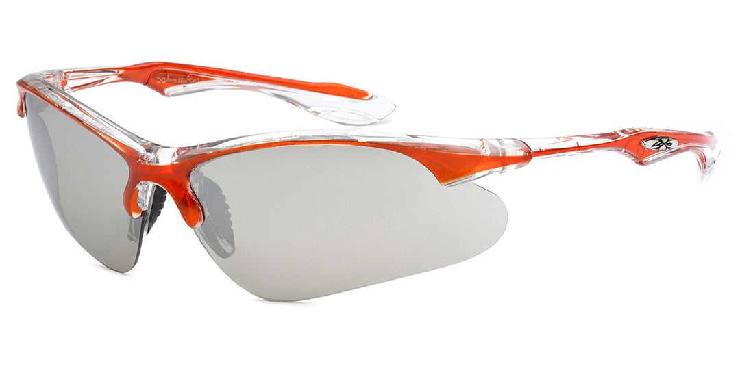XLoop 8X3615 Crystal Two Tone Sports Wrap Unisex Sunglasses