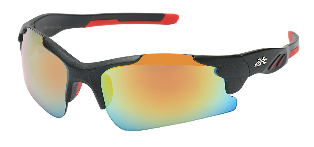 Xloop 8X3624 Comfort Fit Athletic Polycarbonate Semi Rimless Frame Unisex Sunglasses