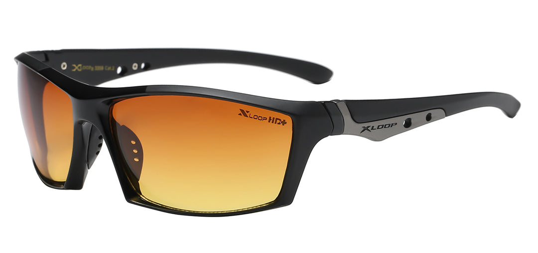 XLoop HD 8XHD3359 Exceptional Lightweight Polycarbonate Unisex Wrap HD+ Lens
