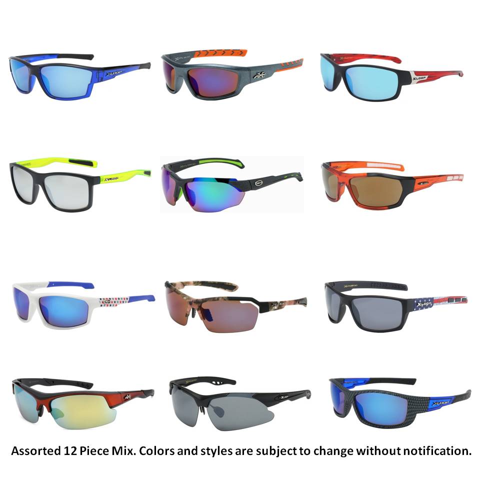Xloop Athletic Sunglasses - 36 Pieces Assortment