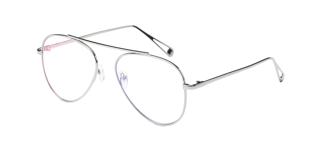 Nerd Eyewear NERD-086 Trendy and Chic Single Bridge Aviator Fashion Accessory Glasses
