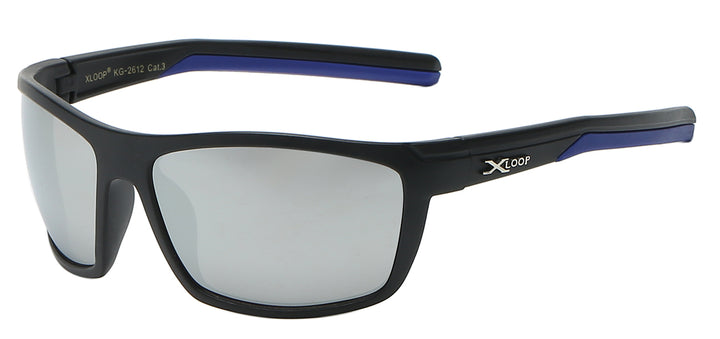 Juniors XLoop KG-X2612 Strong Fitted Square Polycarbonate Frame Kids Junior Sunglasses