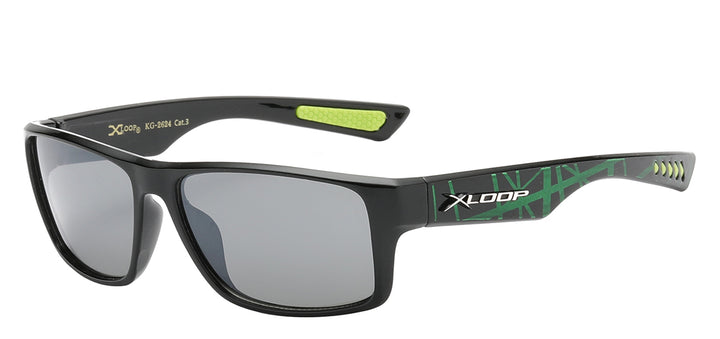 Juniors XLoop KG-X2624 Amazing Splash Print Polycarbonate Wrap Unisex Sunglasses