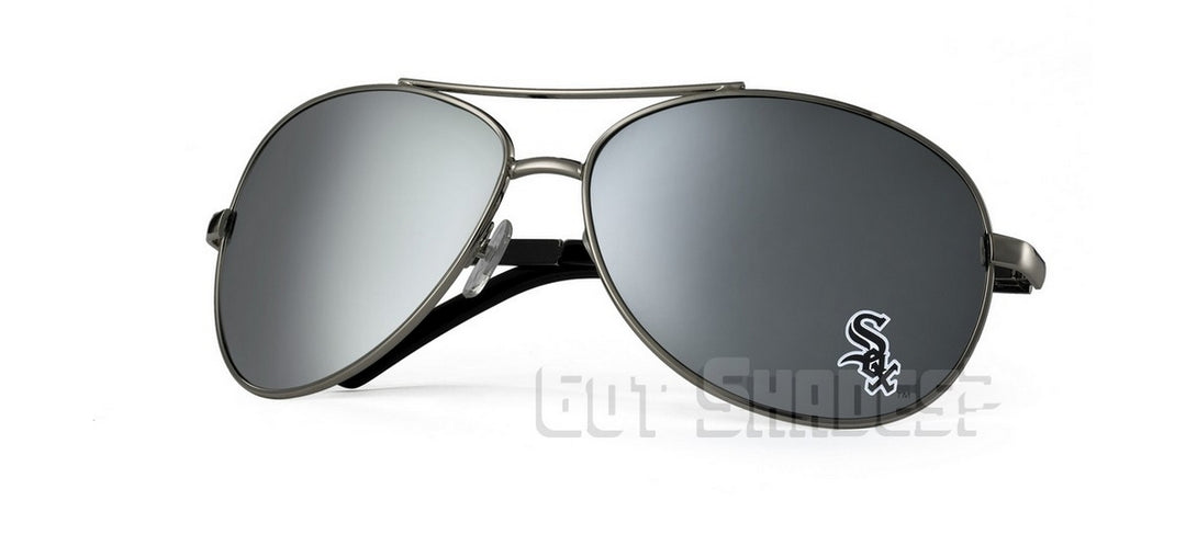 MLB Chicago Whitesox Sunglasses - Aviator (Single Piece)