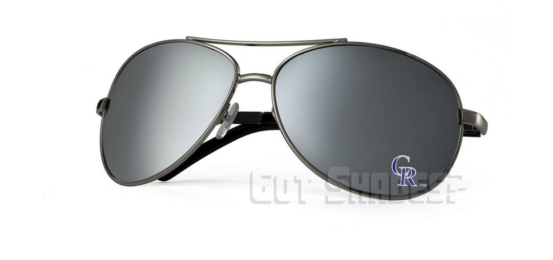 MLB Colorado Rockies Sunglasses - Aviator (Single Piece)
