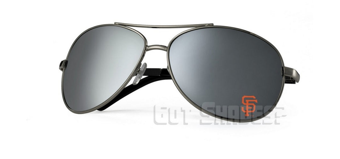 MLB San Francisco Giants Mens Sunglasses - Aviator (Single Piece)