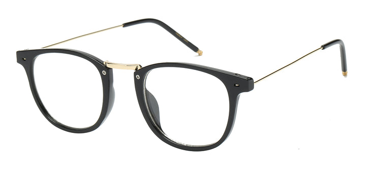 Nerd Eyewear NERD-1205 Modern Square Soho Combo Frame Fashion Accessory Clear Lens Glasses