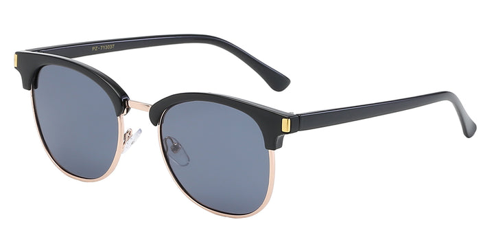 Polarized American Classic PZ-713037 Stylish Classic Round Soho Frame Unisex Sunglasses